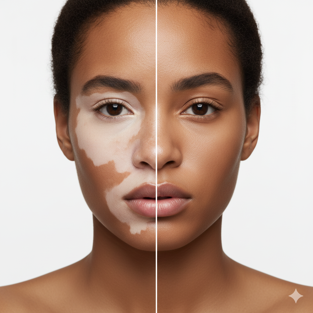 Vitiligo Treatment Before and After